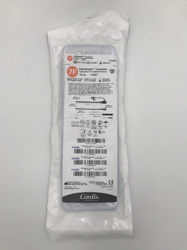 CORDIS 506710P22G RAIN Sheath Transradial Hydrophilic Thin-Walled Introducer 10cm x 0.021in (X)