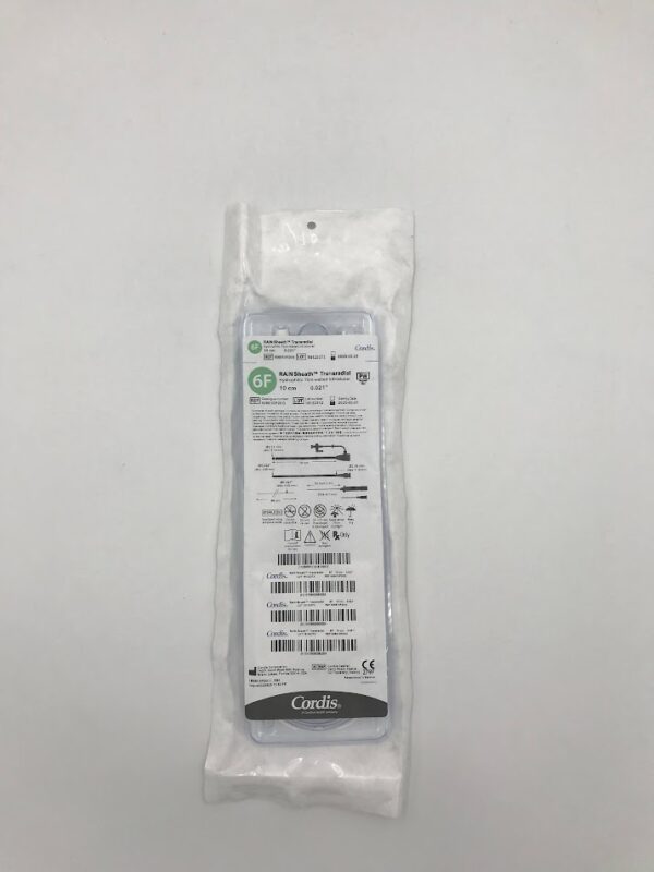 CORDIS 506610P20G RAIN Sheath Transradial Hydrophilic Thin-Walled Introducer 6F 10cm x 0.021in (X)