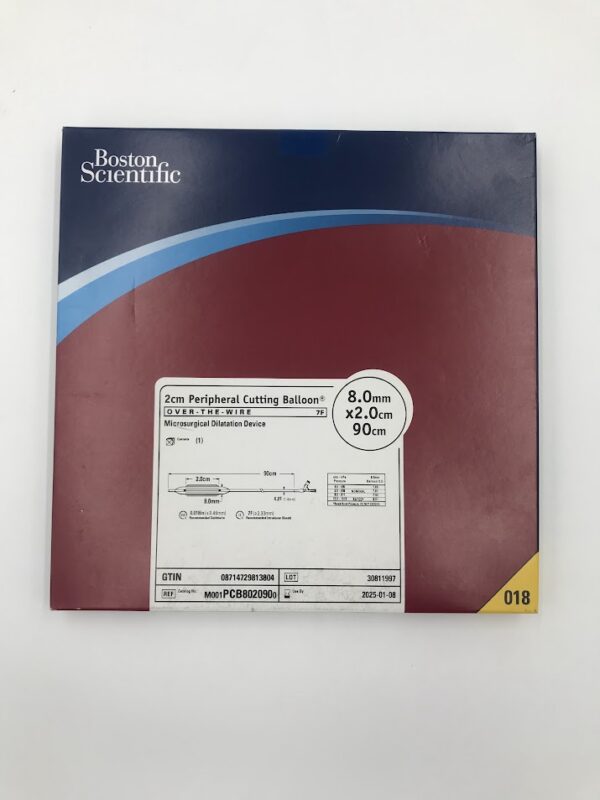 BOSTON SCIENTIFIC PCB802090 2cm Peripheral Cutting Balloon Over-The-Wire Microsurgical Dilatation Device 7F 8.0mm x 2.0cm x 90cm (X)