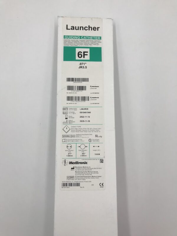 MEDTRONIC LA6JR35 Launcher Guiding Catheter JR3.5, 6F, .071in (X)