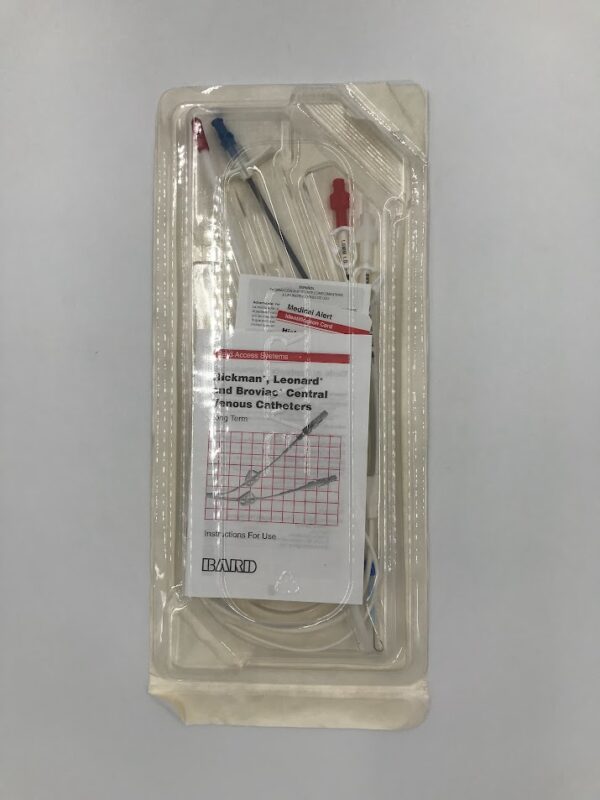 BARD 0600570 Hickman Dual-Lumen CV Catheter w/ SureCuff 7F x 35cm (X)