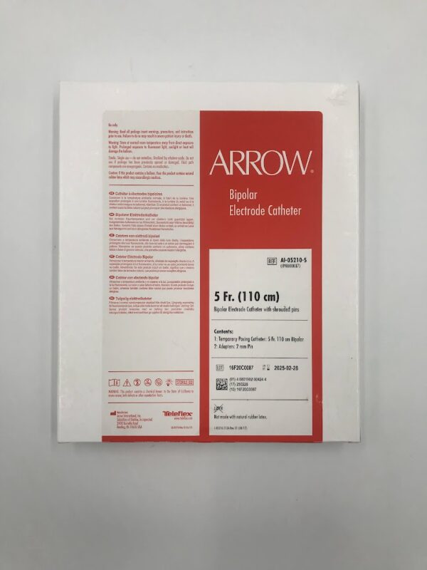 ARROW AI-05210-S Bipolar Electrode Catheter 5fr. 110cm Adapters: 2mm Pin (X)