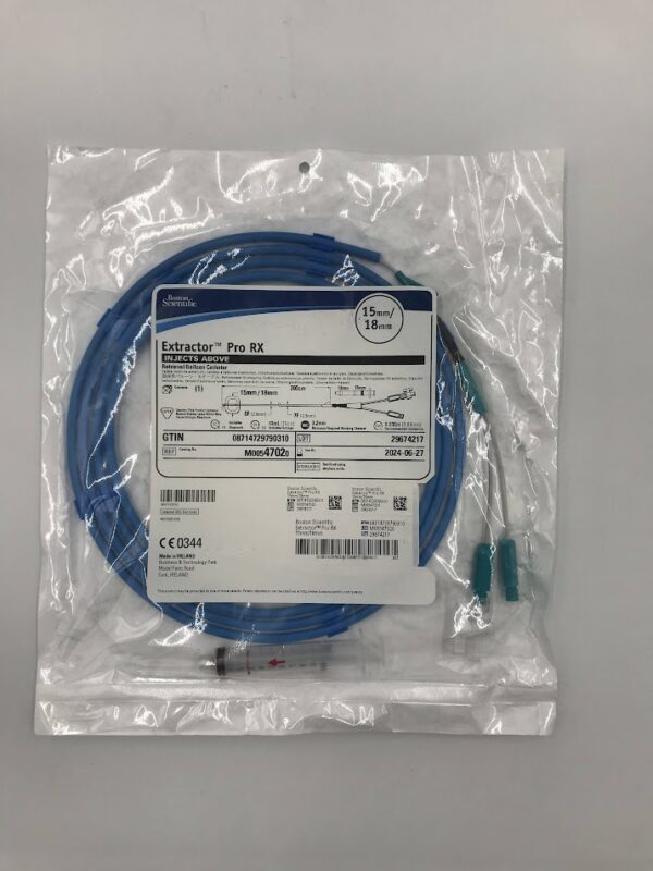 BOSTON SCIENTIFIC 4702 Extractor Pro Rx Injects Above Retrieval Balloon Catheter 15mm/18mm (X)