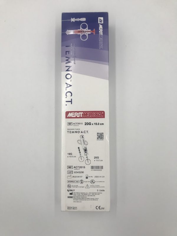 MERIT MEDICAL ACT2015 Temno A.C.T. 20g x 15.0cm Adjustable Coaxial (5/box) (X)