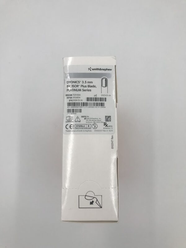 SMITH&NEPHEW 72205106 3.5mm Incisior Plus Blade Platinum Series (6/box)