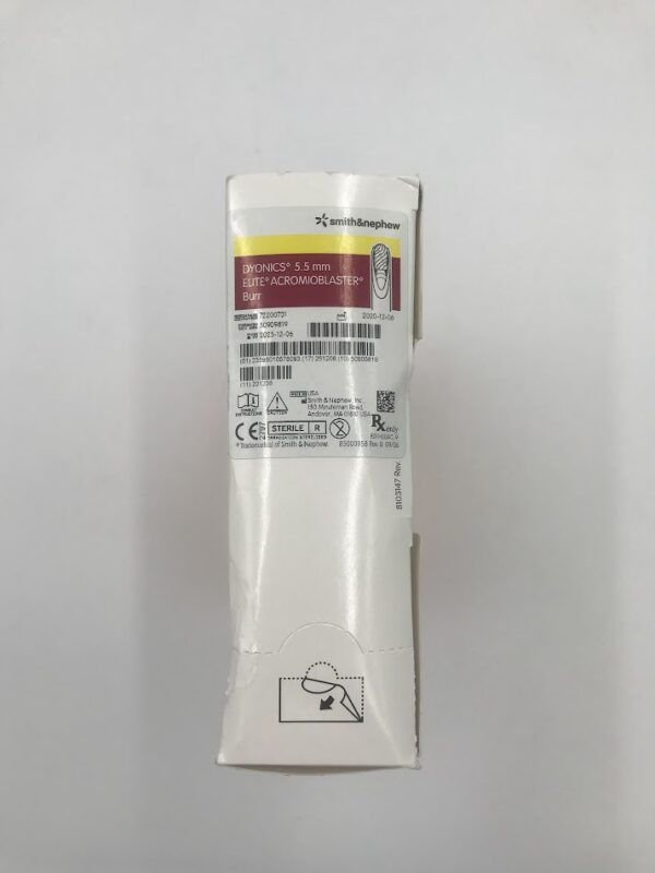 SMITH&NEPHEW 72200731 Dyonics Arthroscopic Surgery Blade 5.5mm Elite Acromioblaster Burr (6/box) (SD)