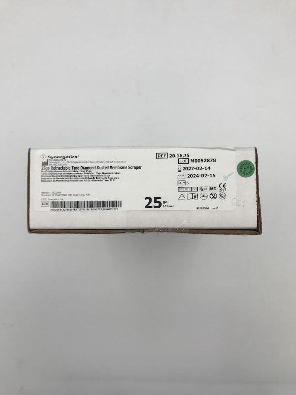 SYNERGETICS 20.16.25 25ga Retraceable Tino Diamond Dusted Membrane Super (5/Box)