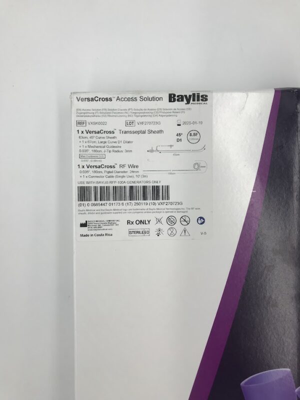 BAYLIS VXSK0022 VersaCross Access Solution Transseptal Sheath & VersaCross RF Wire (X)