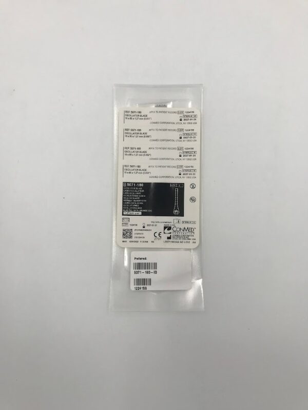 CONMED 5071-180 Oscillator Blade 10 x 85 x 1.27mm (.050") (ID)
