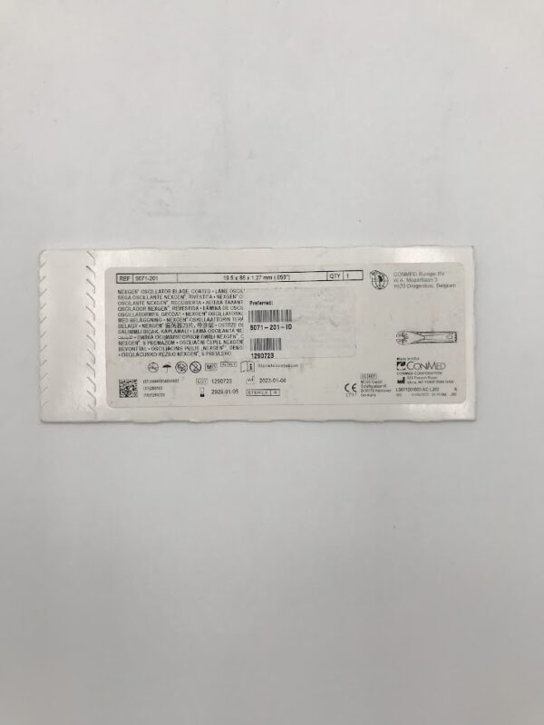 CONMED 5071-201 Nexgen Oscillator Blade, Coated 19.5 x 86 x 1.27mm (0.50") (ID)