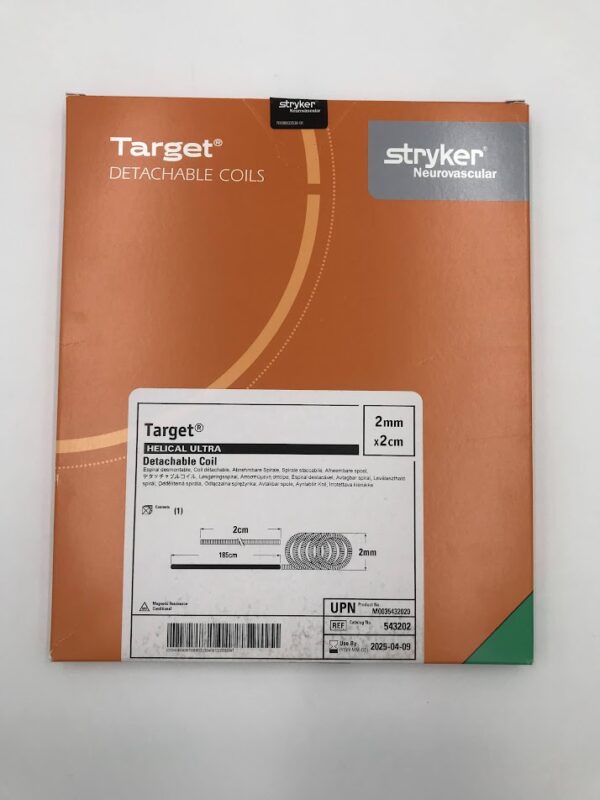 STRYKER 543202 Target Helical Ultra Detachable Coil 2mm x 2cm (X)