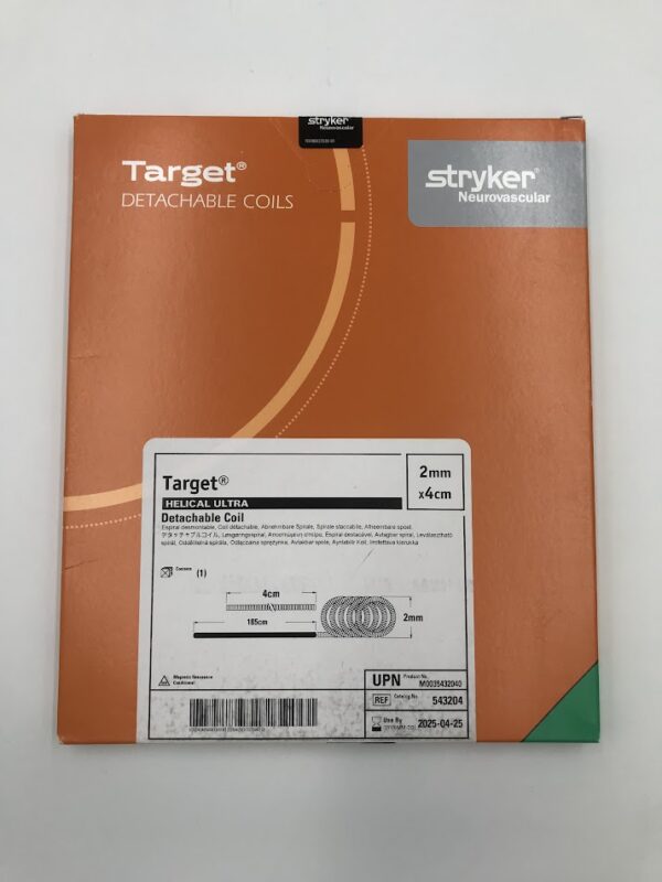 STRYKER 543204 Target Helical Ultra Detachable Coil 2mm x 4cm (X)