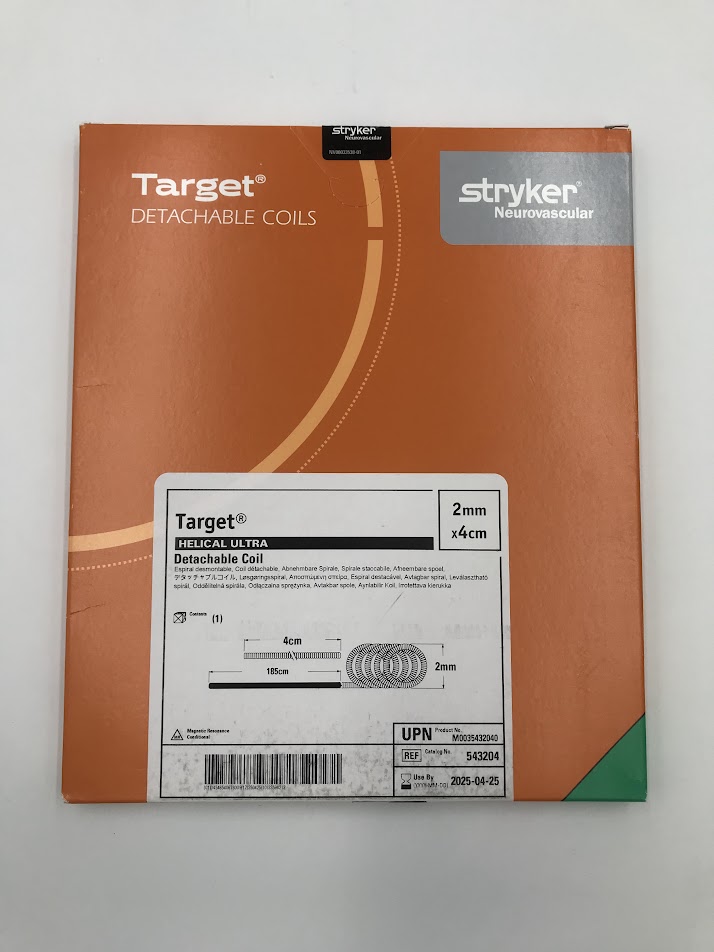 STRYKER 543204 Target Helical Ultra Detachable Coil 2mm x 4cm (X)