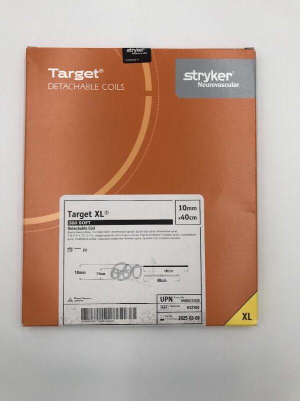 STRYKER 612104 Target XL 360 Soft Detachable Coil 10mm x 40cm (X)