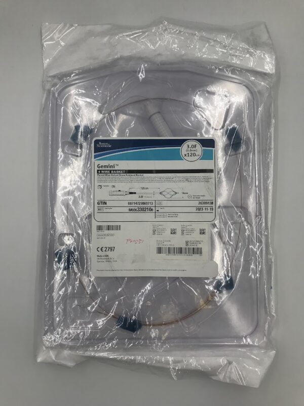 BOSTON SCIENTIFIC 330210 Gemini 4 Wire Basket Paired Wire Helical Stone Retrieval Basket 3.0F x 120cm (X)