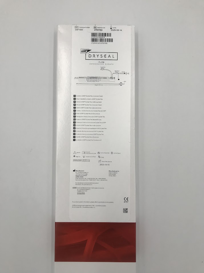 GORE DSF1033 Dryseal Flex Introducer Sheath 33 cm 10fr (X)