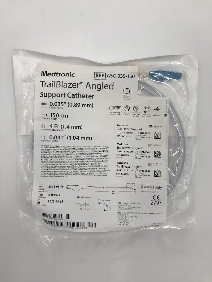 MEDTRONIC ASC-035-150 TrailBlazer Angled Support Catheter 0.035in x 150cm (X)