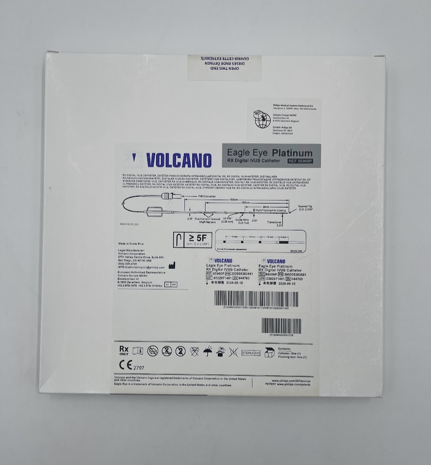 VOLCANO 85900P Eagle Eye Platinum RX Digital IVUS Catheter 150cm x O.D. 0.014in 5F (X)