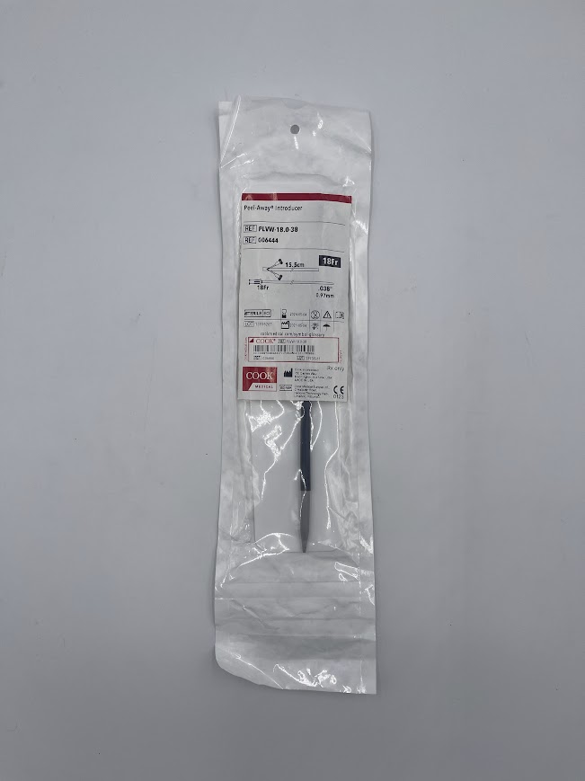 COOK G06444 Peel-Away Introducer 18Fr 15.5cm 0.97mm (X)
