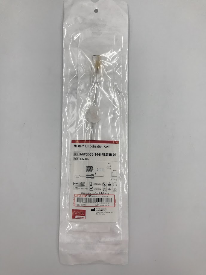 COOK G47355 Nester Embolization Coil 8mm / 14cm. 0.035" (X)