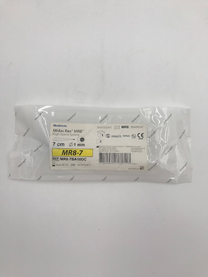 MEDTRONIC MR8-7BA10DC MR8-7 Midas Rex MR8 High-Speed System Dissection Tool, Attachment 7cm Diam. 1mm (X)