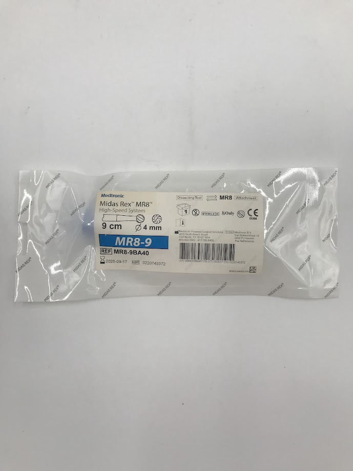 MEDTRONIC MR8-9BA40 MR8-9 Midas Rex MR8 High-Speed System Dissecting Tool, Attachment 9cm Diam. 4mm (X)