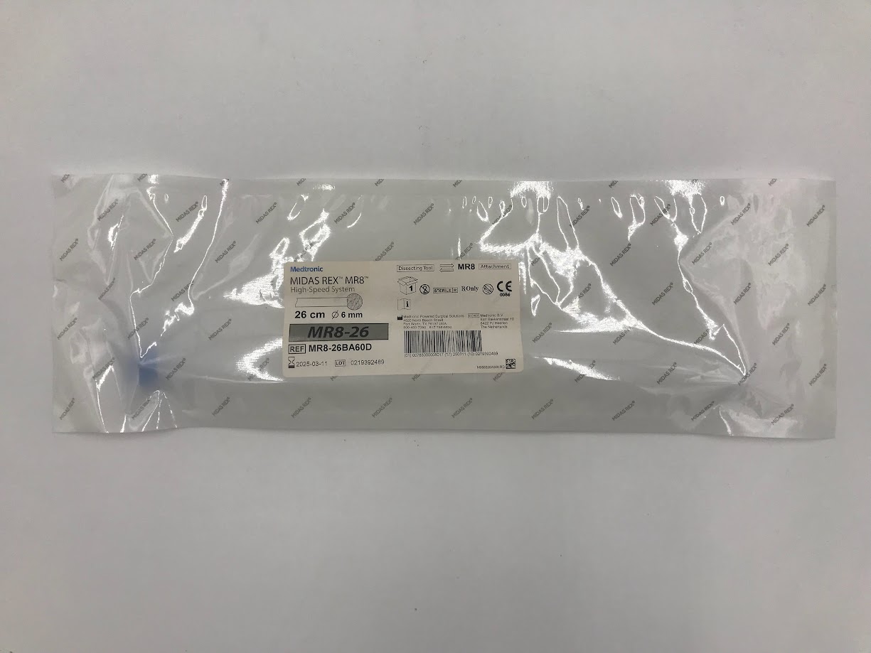 MEDTRONIC MR8-26BA60D Midas Rex MR8 High Speed System ~r-33 26cm, 6mm. Dissecting Tool (X)