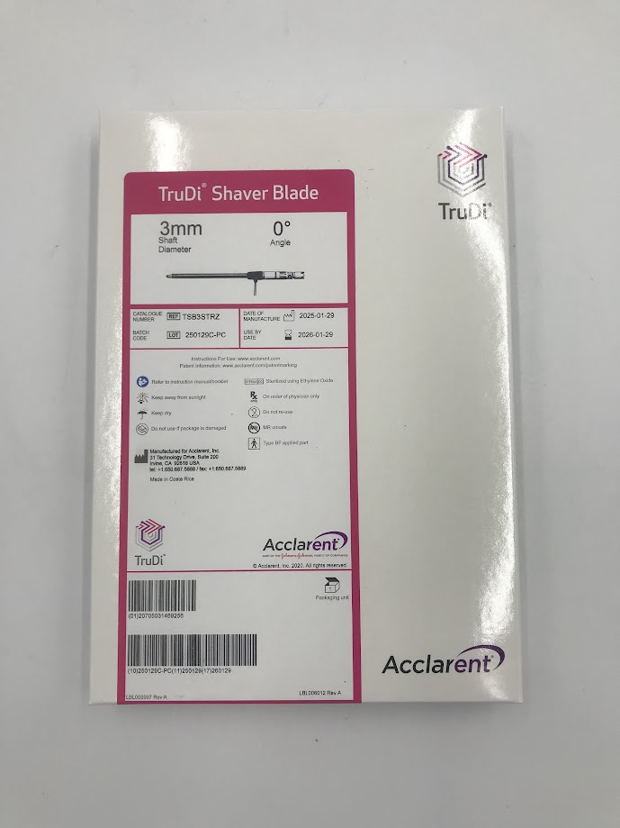 ACCLARENT TSB3STRZ Trudi Shaver Blade Shaft Diam. 3mm 0 Degree Angle (X)