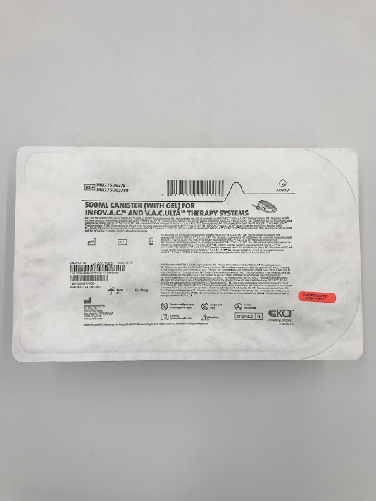 KCI M8275063/5 500 ml Canister (With Gel) For Infovac And V.A.C. Ulta Therapy Systems