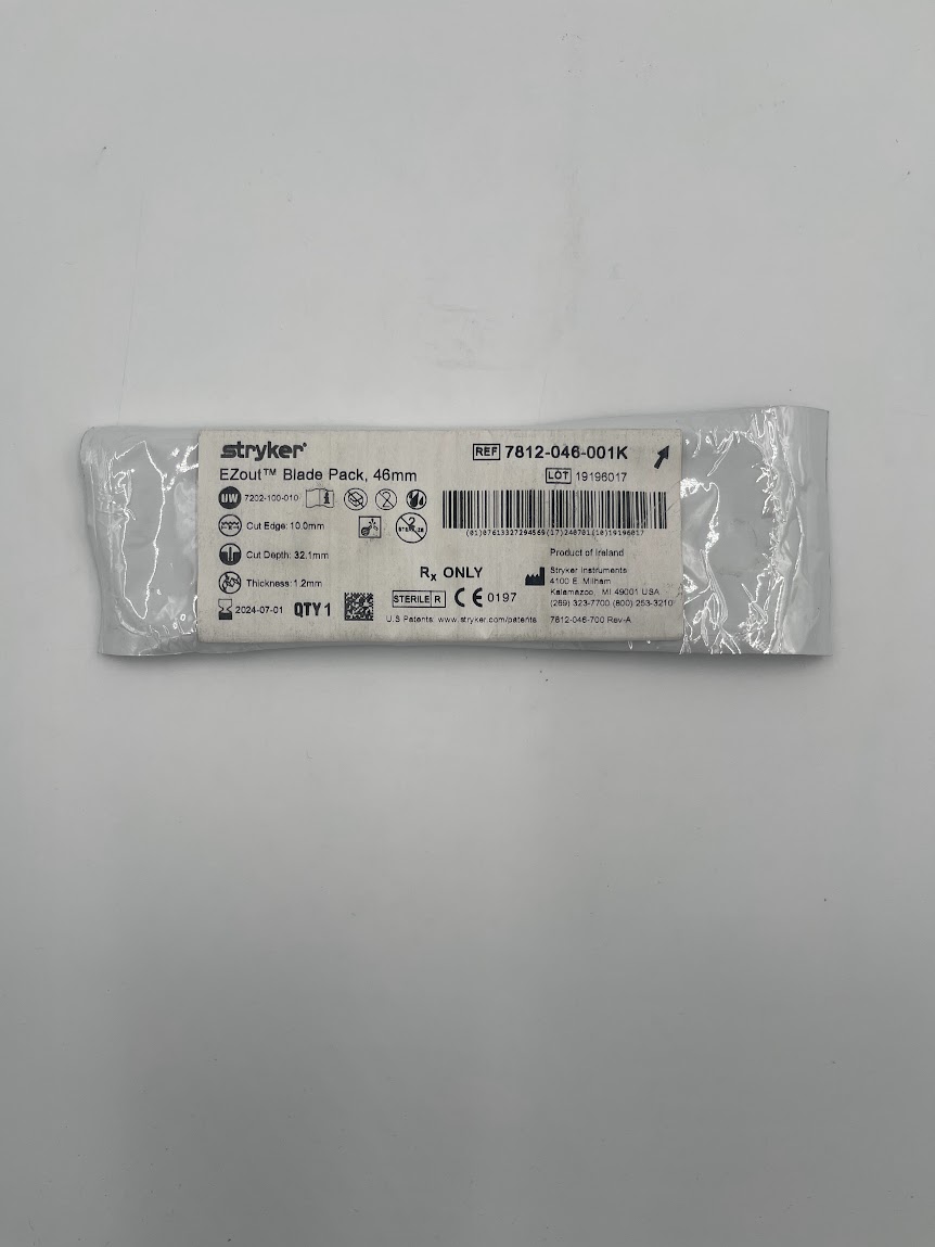 STRYKER INSTRUMENTS 7812-046-001K Ezout Blade Pack, 52mm (10.0mm x 34.9mm x 1.2mm) (X)