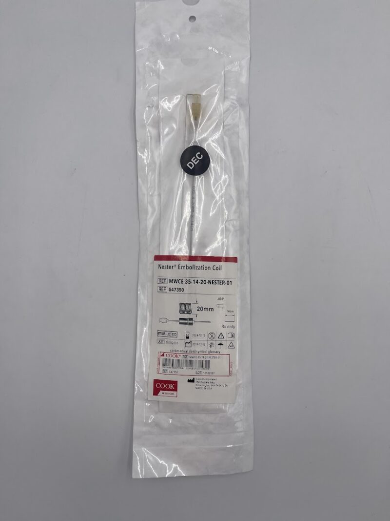 COOK G47350 Nester Embolization Coil 20mm /14cm. 0.035