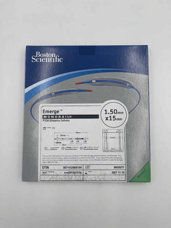 BOSTON SCIENTIFIC 391891515 Emerge Monorail PTCA Dilatation Catheter 1.50mm x 15mm