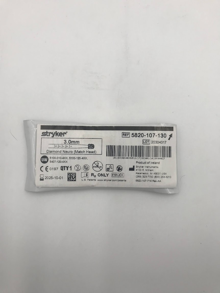 STRYKER INSTRUMENTS 5820-107-130 3.0mm Diamond Neuro (Match Head) (X)