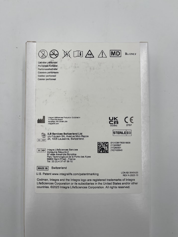 CODMAN 82-3045 MEDOS Peritoneal Catheter (ID) - Image 2