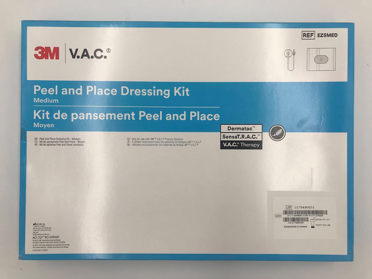 KCI EZ5MED 3M Peel and Place Dressing Kit Medium