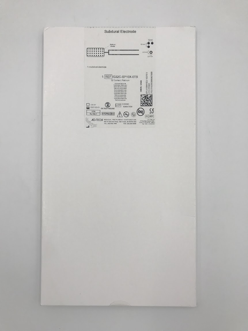 AD-TECH IG32C-SP10X-0TB Subdural Electrodes 32 Contact Platinum