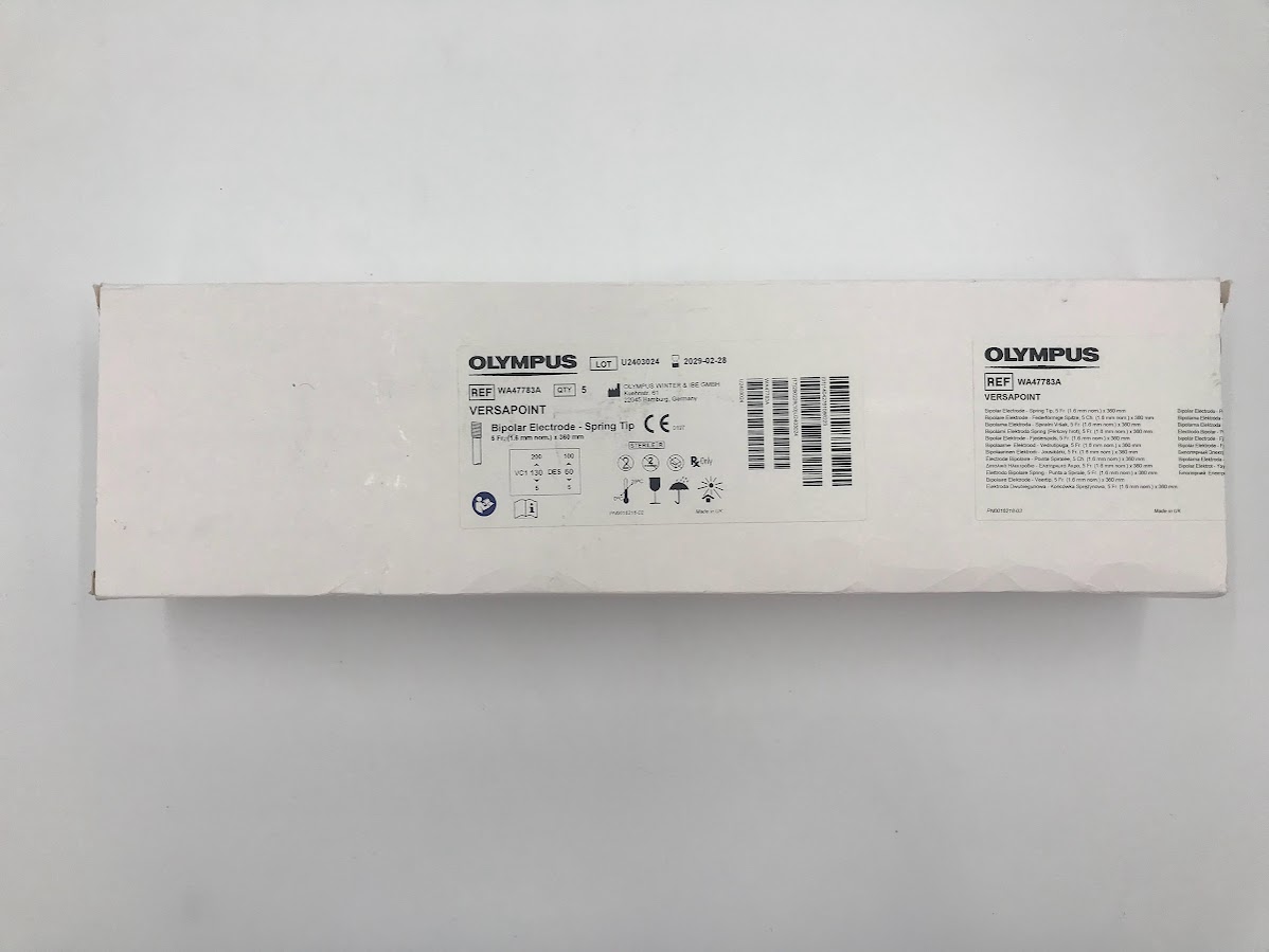 OLYMPUS WA47783A VERSAPOINT Bipolar Electrode, Spring Tip 5FR. (1.6mm Nom.) x 360cm (Box/5)