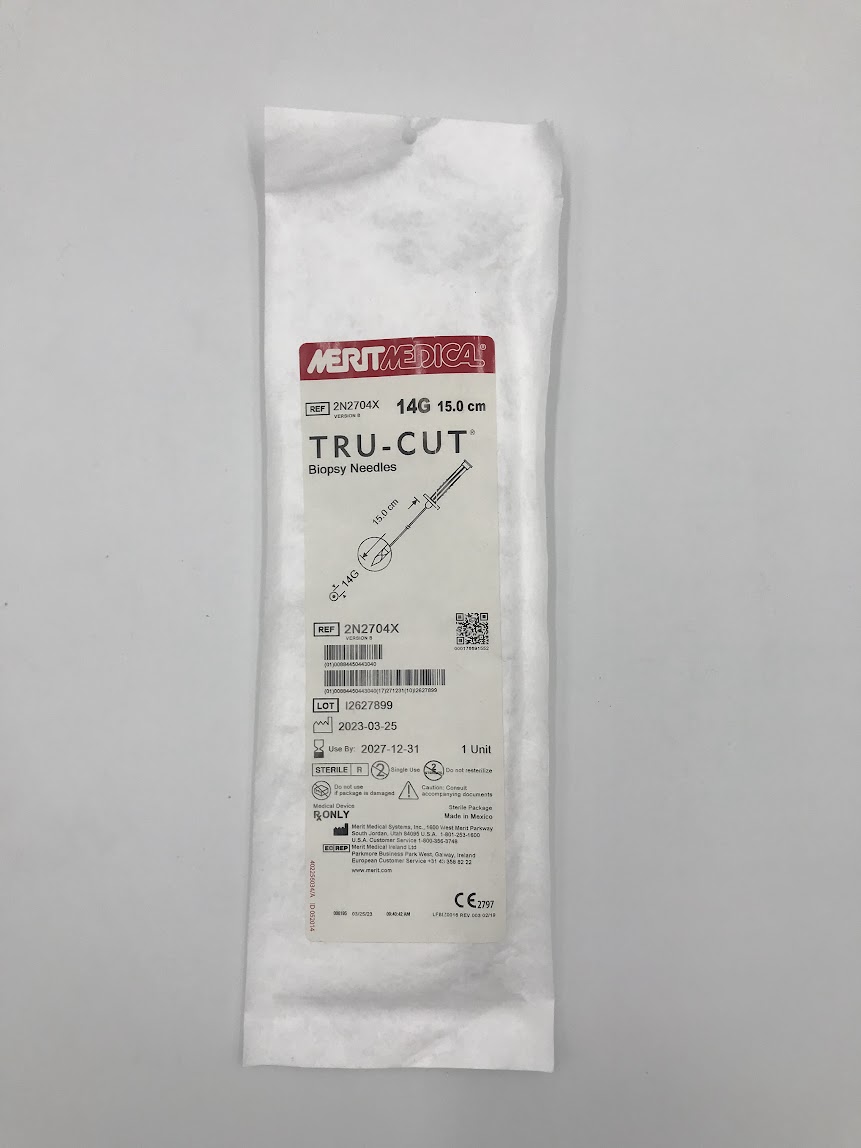 MERIT MEDICAL 2N2704X Tru-Cut Biopsy Needles 15.0cm x 14G