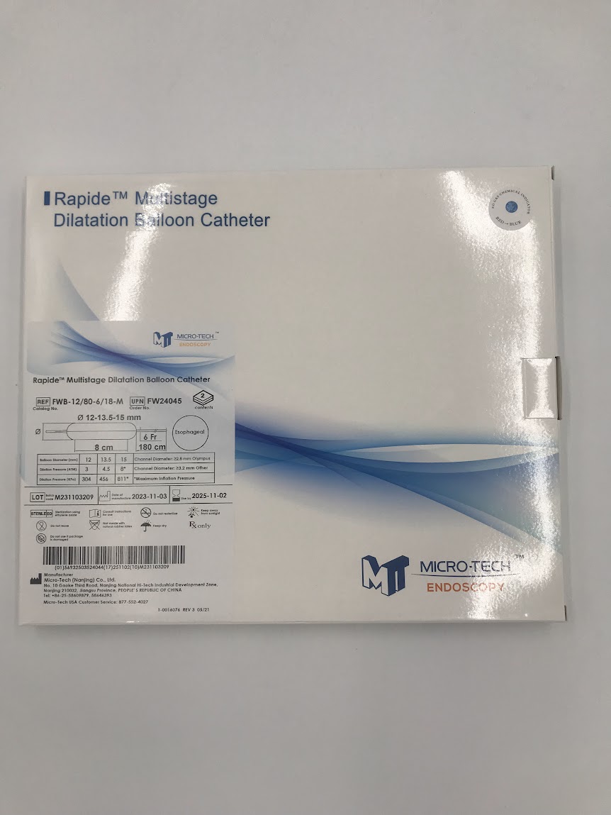 MICROTECH FW24045 Rapide Multistage Dilatation Balloon Catheter, Esophageal 6Fr x 180cm (2/Box) (X)