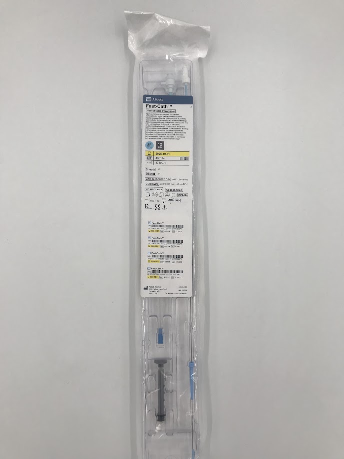 ABBOTT 406114 Fast-Cath Hemostasis Introducer 12cm Sheath 8F (X)