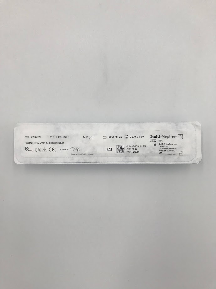 DYONICS 7205325 Medisiss Abrader Bur, Straight, (Black) 5.5mm