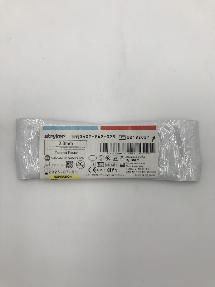 STRYKER INSTRUMENTS 5407-FA2-023 Tapered Router 2.3mm (X)