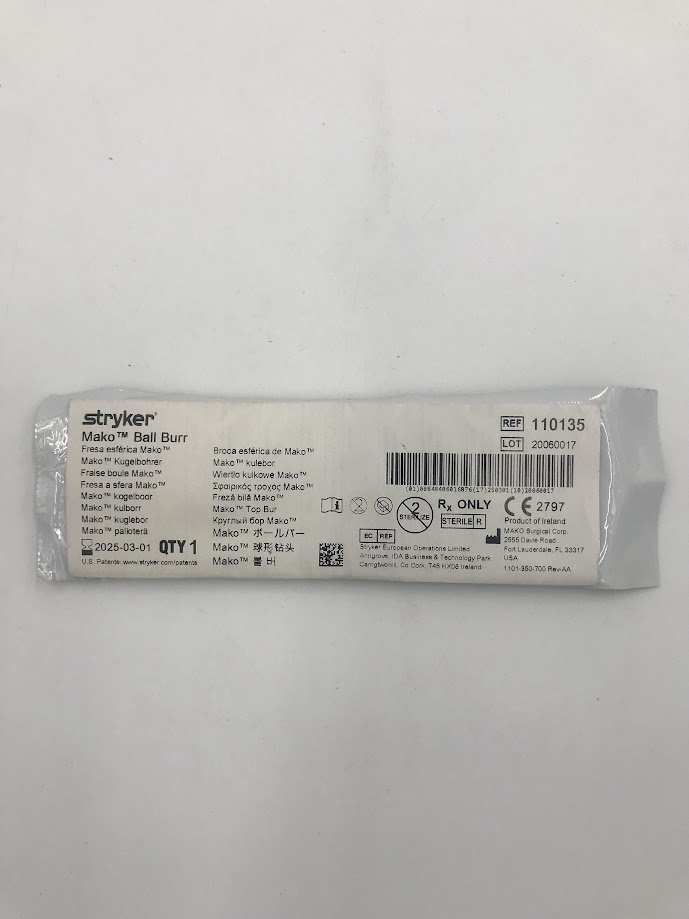 STRYKER 110135 Mako Ball Bur (X)