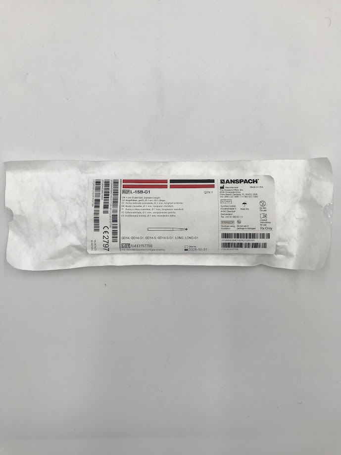 ANSPACH L-1SB-G1 1mm Fluted Ball, Standard Length