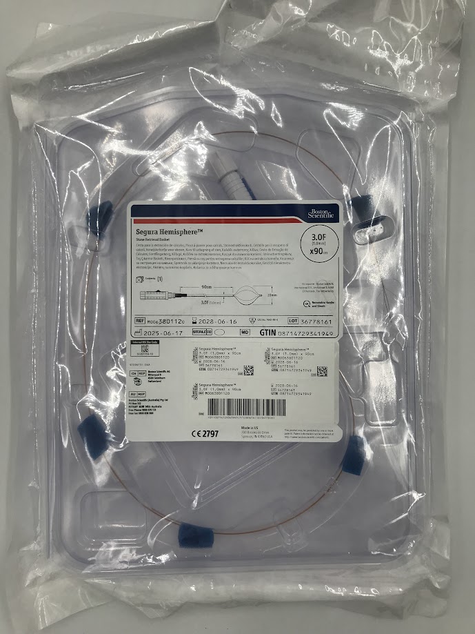 BOSTON SCIENTIFIC 380112 Segura Hemisphere Stone Retrieval Basket 3.0F x 90cm