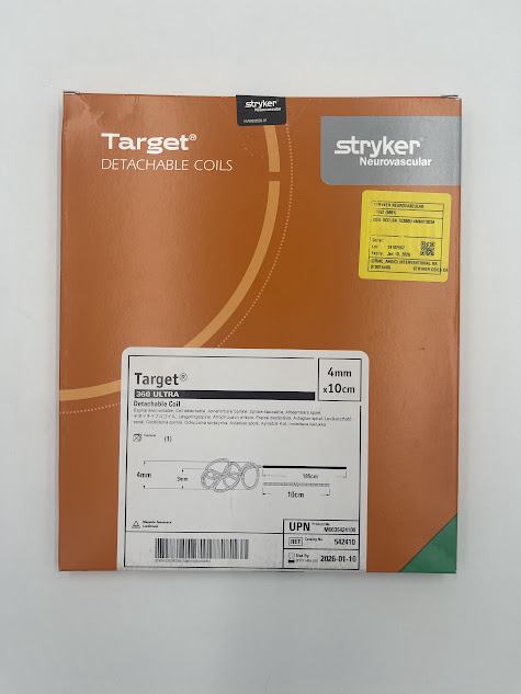 STRYKER 542410 Target 360 Ultra Detachable Coil 4mm x 10cm (X)