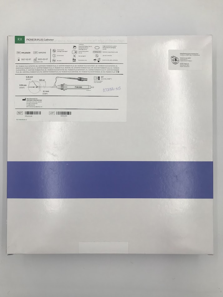 VOLCANO PPLUS120 Pioneer Plus Intravascular Ultrasound Guided Re-Entry Catheter 6F (2.2mm, 0.087")