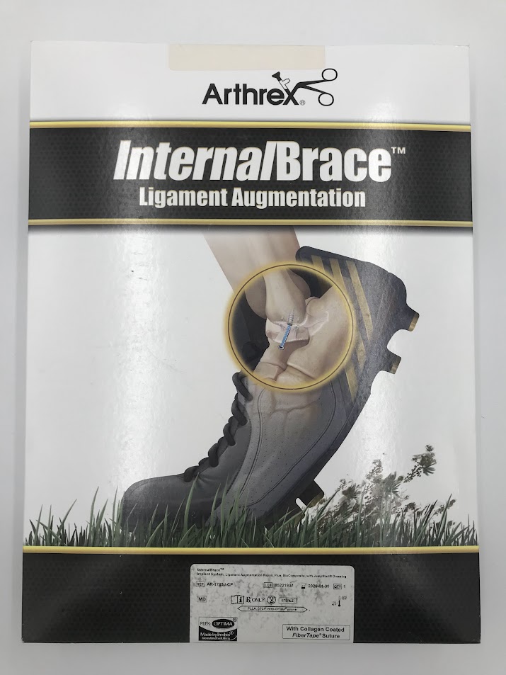 ARTHREX AR-1789J-CP Implant System, InternalBrace Ligament Augmentation Repair, Biocomposite w/ Collagen Coated FiberTape Suture (X)