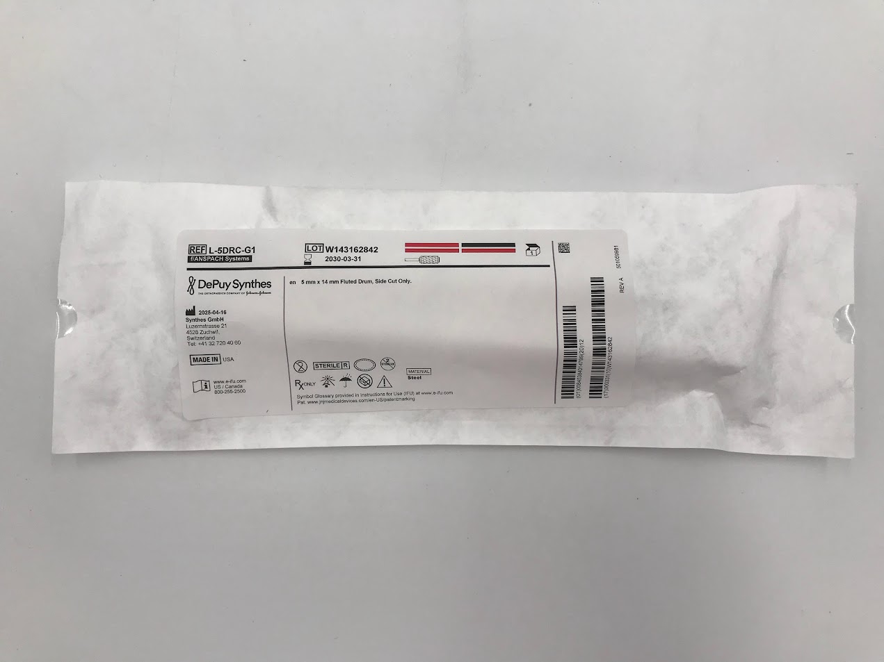 ANSPACH L-5DRC-G1 5mm x 14mm Fluted Drum