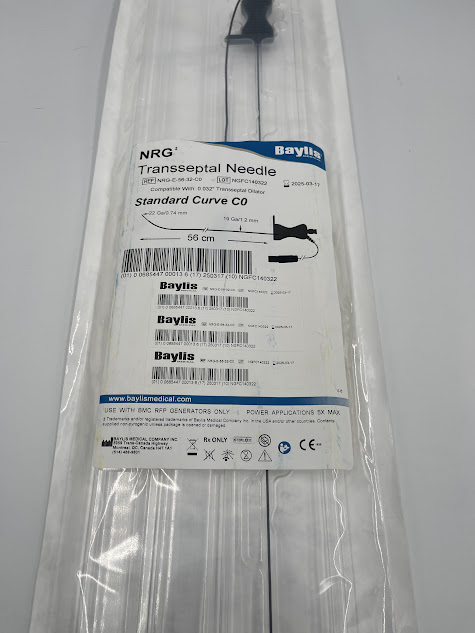 BAYLIS NRG-E-56-32-C0 NRG Transseptal Needle, Standard Curve C0, Compatible With: 0.032" Transseptal Dilator, 56cm x 22 Gal/0.74mm x 19 Gal/1.2mm (X)